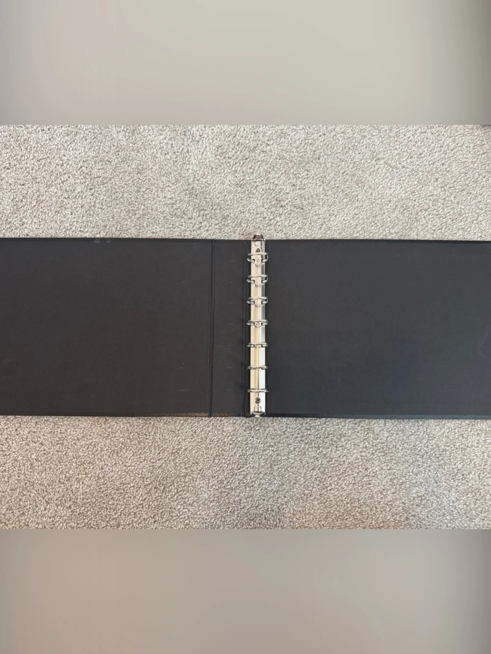 Black 7 Ring Business Checkbook Binder